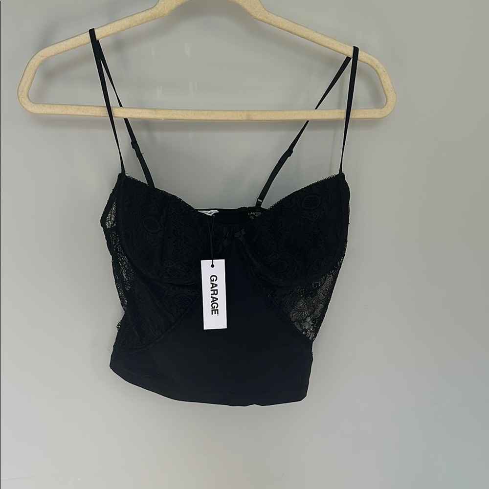 Garage Black Lace Camisole